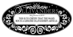 Made in UK - das für Qualität stehende Ollivander-Zertifikat für Zauberstäbe