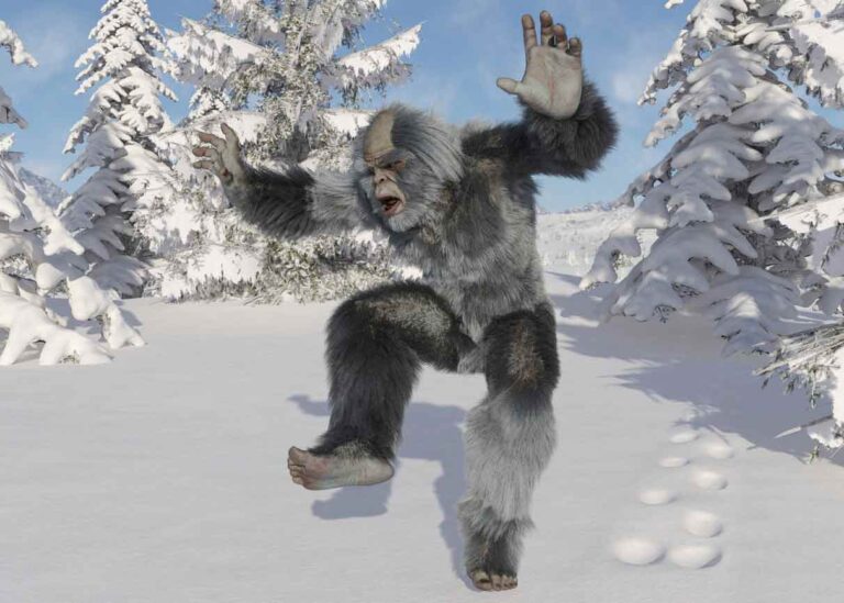 Zeugen berichten, der Yeti sei taumelnd durchs Lager gestolpert.